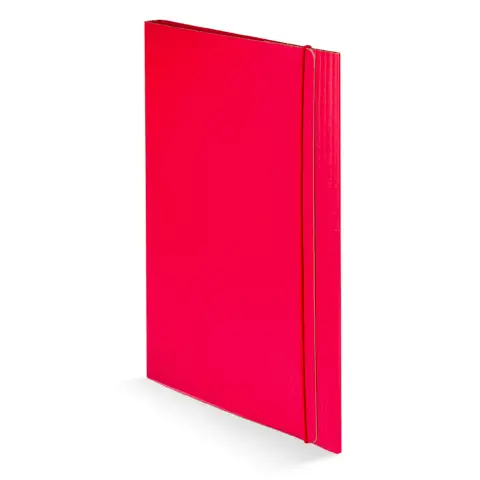 Cartella 3 Lembi Presspan Con Elastico Rossa 10 Pz