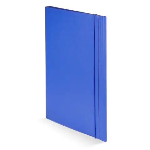 Cartella 3 Lembi Presspan Con Elastico Blu 10 Pz