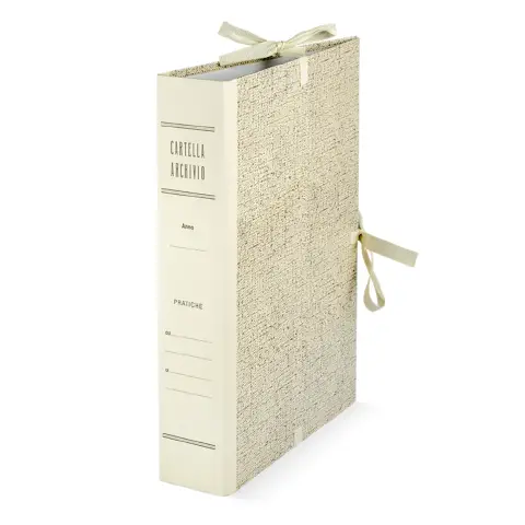 Cartella Archivio Con Lacci Dorso 8 Pz 25