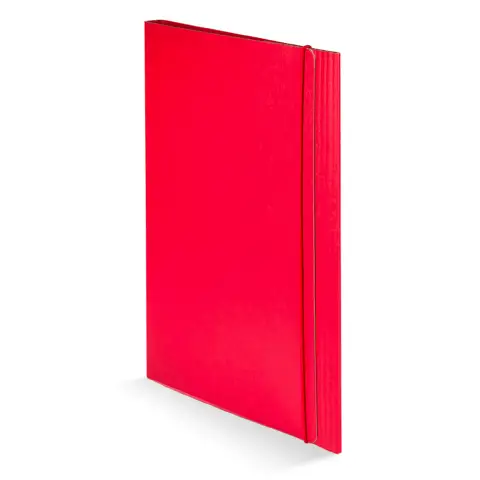 Cartella 3 Lembi Presspan Con Elastico Rossa 10 Pz