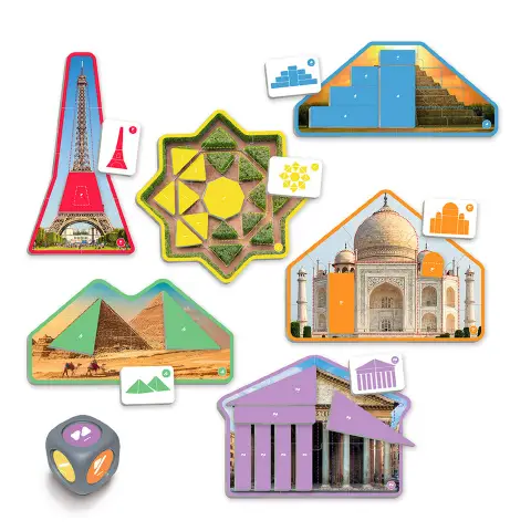 Riconoscere le Forme Geometriche nell'Architettura, Gioco Educativo per Bambini 3-8 Anni