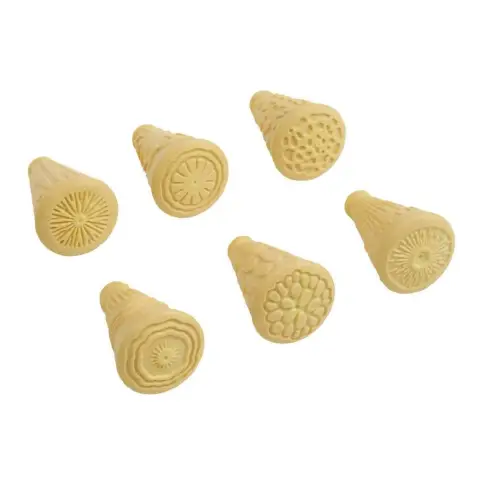 Rulli Conici EcoFriendly con Motivi Natura in Rilievo, Set 6 Rulli