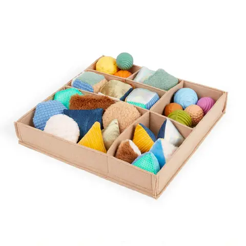 Gioco delle Texture, Esplorazioni Morbide e Tattili per Bambini dai 18 Mesi