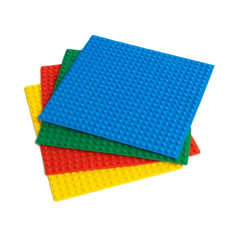Basi Compatibili con Mattoncini Classici Mini tipo Lego®, Set 4 Colori cm.25x25