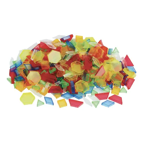 Forme Geometriche Traslucide – 180 Pezzi in Scatola Ecologica