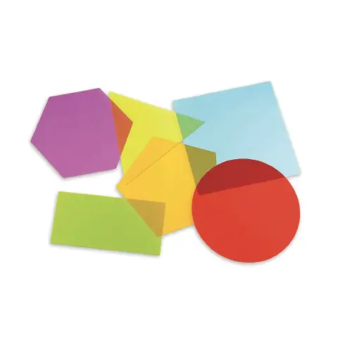 Forme Geometriche Traslucide – 6 Pezzi (10 cm circa)