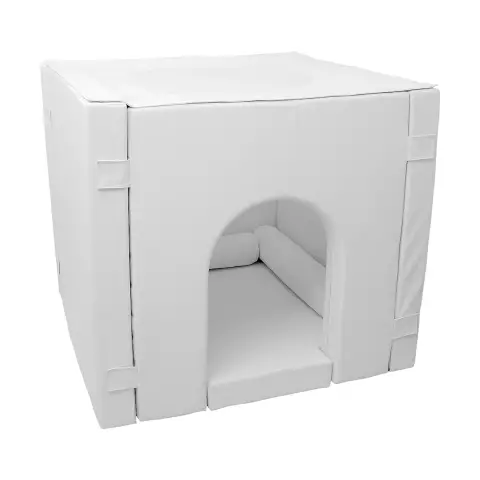 Casetta Morbida Scomponibile Bianca - 150x150x135 cm
