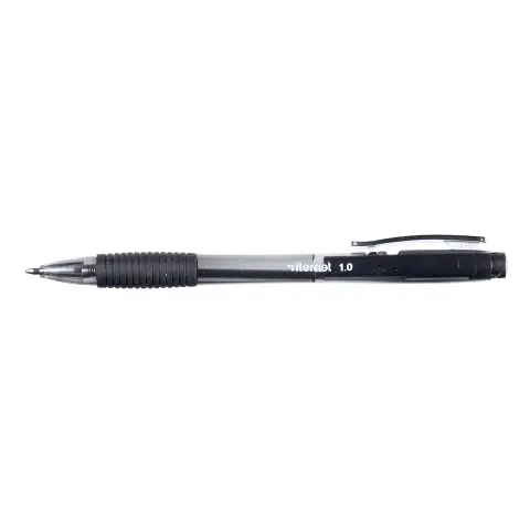 Penna A Sfera Plus A Scatto 1.0 mm Nera – Confezione 12 pz