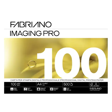 Carta Fabriano Imaging Pro A4 100gr • 500 Fogli