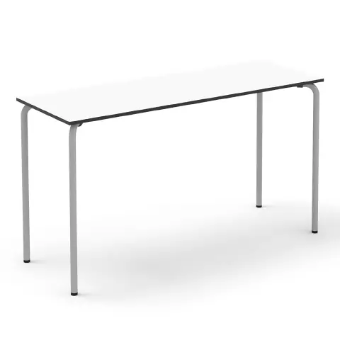 Adjustable Rectangular Table Cm.65x180 For School Environments