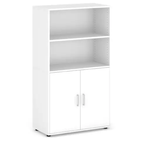 VICTORY CABINET WITH 2 WHITE DOORS H 158 CM.