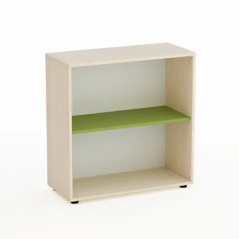 Kubò Birch Day Cabinet H 90 cm Kiwi Green Shelf - CAM Compliant