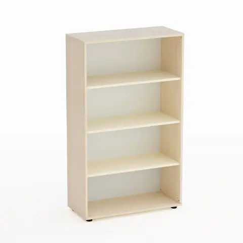 Mobile Kubò Betulla A Giorno H 150 cm Ripiani Magnolia - Conforme CAM