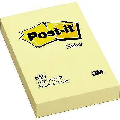 Post-It 3M Canary mm. 76x51 - 6 pcs pack
