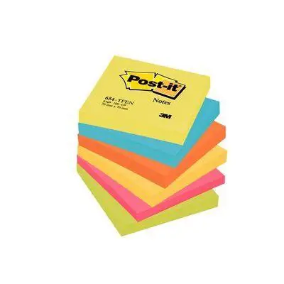 Post-it® 3M Neon 76x76 mm - confezione 6 pz