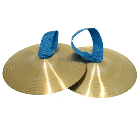Pair Brass Cymbals with High Resonance Handle cm. 20