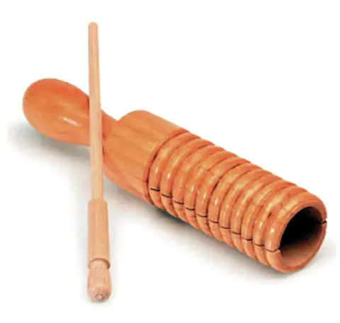 Wood Guiro 20cm with Knocker