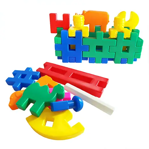 Costruzioni Parco degli Animali: Zoo - Set di 80 Elementi