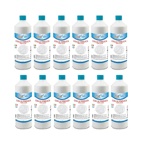 Colla Vinilica Giodikrea CE EN71 Nido e Infanzia 1 lt. 12 Pezzi