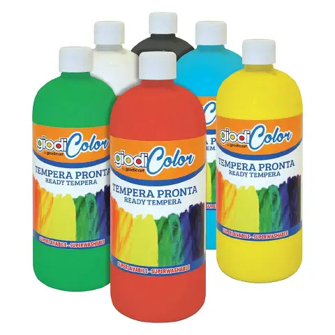 Tempera Giodicolor 1000 ml. Set 6 Colori