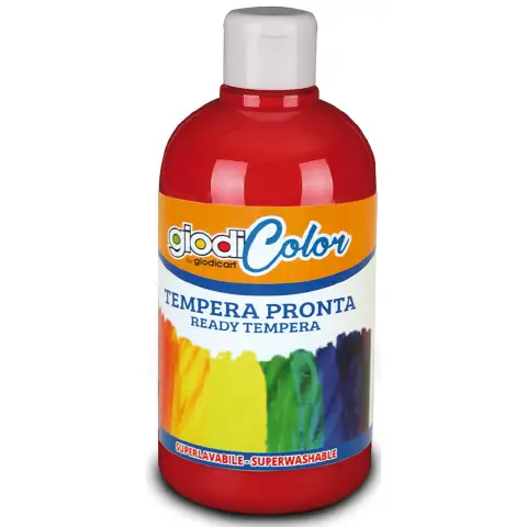 Giodicolor Children's Tempera Color 500 ml. Red