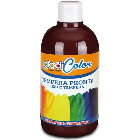 Giodicolor Children's Tempera Color 500 ml. Burnt Sienna