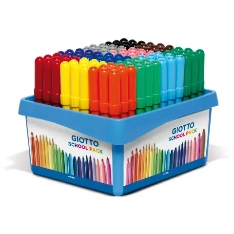 Pennarelli Turbo Maxi Giotto – Schoolpack 108 Pennarelli in 12 Colori