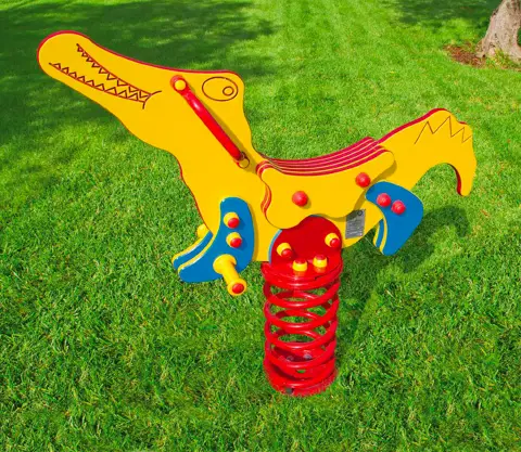 Gioco A Molla - Coccodrillo Filo Pavimento