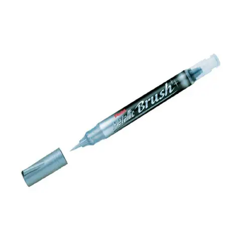 Silver Brush Tip Marker