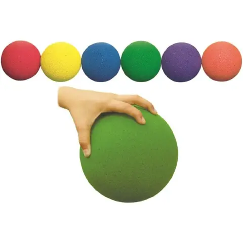 Set of 6 Strong Feather Rubber Balls 15cm.