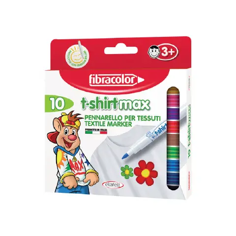 T-Shirt Max Fibracolor 10-Color Markers