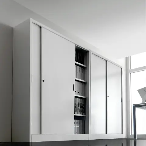Armadio Metallico Joint 2 Ante Scorrevoli 180 cm.  - Conforme CAM