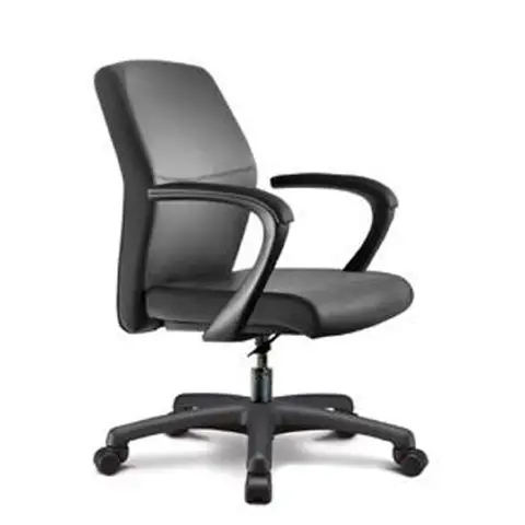 POLTRONA ELEGANCE CON BRACCIOLI - PELLE NERA
