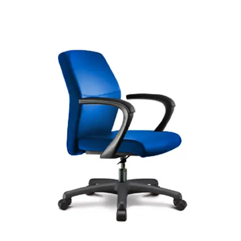 Elegance Armchair With Armrests - Light Blue Fabric