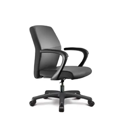 Elegance Armchair With Armrests - Black Fabric