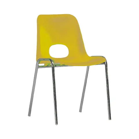 SEDIA IMPILABILE KASTILENE H 42 CM - GIALLA - confezione 10 pz