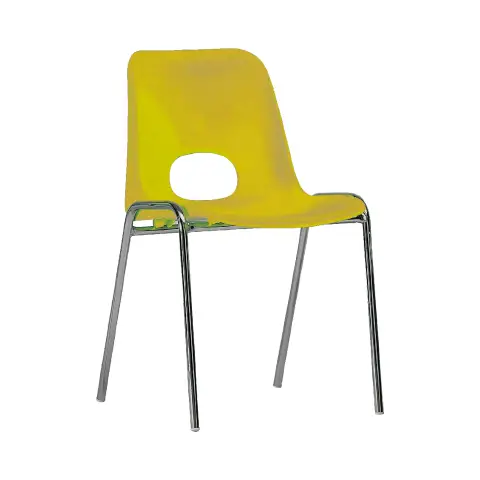 SEDIA IMPILABILE KASTILENE H 46 CM - GIALLA - confezione 10 pz