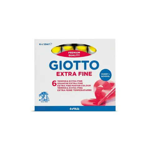 Giotto Tempera Tb.4 Hot Yellow - 6 pcs package