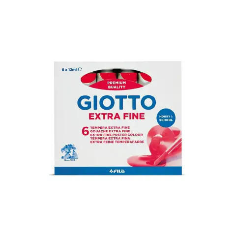 Giotto Tempera Tb.4 Carmine - 6 pcs pack