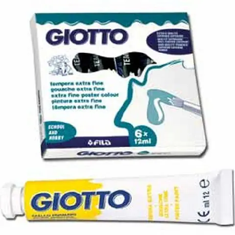 Giotto Tempera Tb.4 Dark Yellow - 6 pcs package