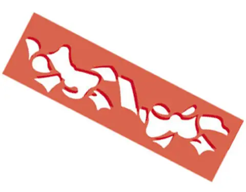 STENCIL IN GOMMA PER PASTE DA MODELLARE - FIOCCHI