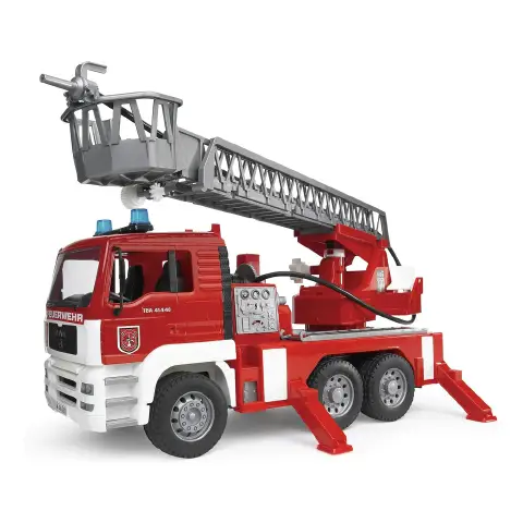 Bruder Man Crane Fire Engine Pump Car Toy 02771