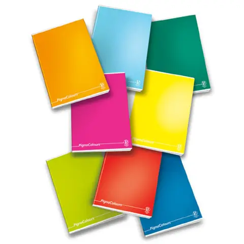 Quaderno Maxi Pigna Colours 80gr - 42 Pagine - Quadretto 5mm con Margine - confezione 10 pz