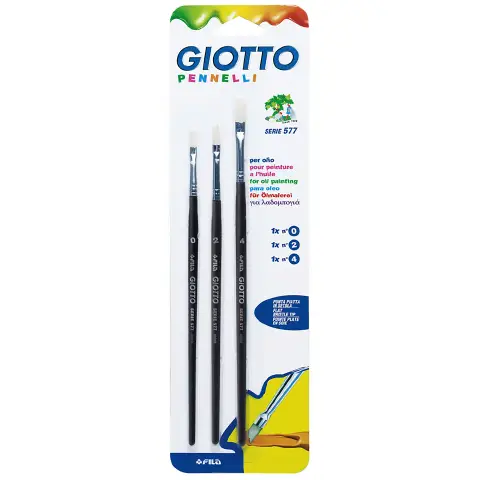 Giotto Brushes Series 577 n.0-2-4 Pieces 3
