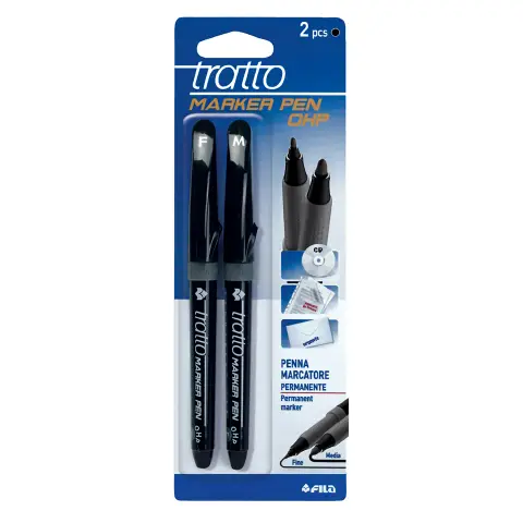 Tratto Cd Mark Ohp Black Markers 2 Pieces