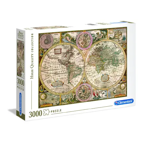 Puzzle 3000 Pieces Hqc Old Map