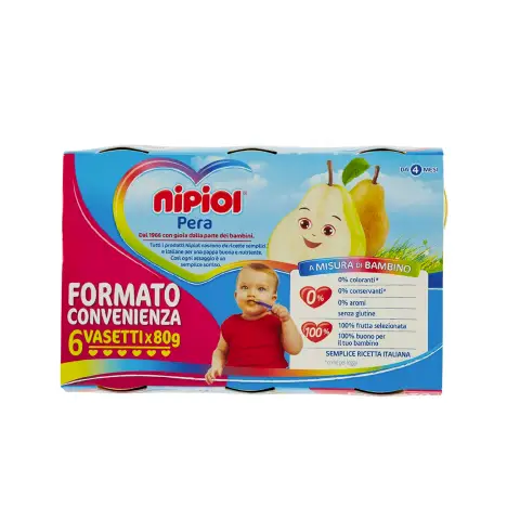 Homogenized Nipiol gr. 80x6 Fruit Pear