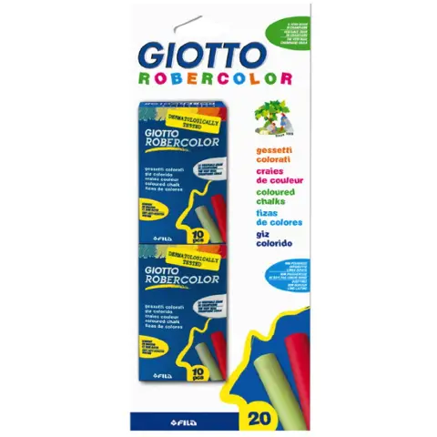 Giotto Colored Chalks 2 Boxes of 10