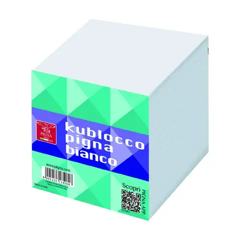 Kublocco Pigna 90x90 mm - 800 Foglietti Bianchi