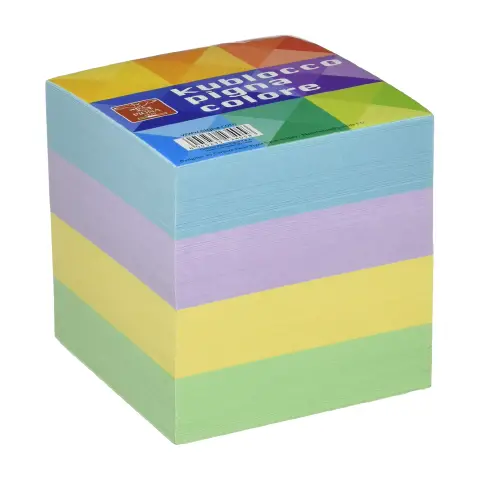 Cubo per Appunti Con Strip Multicolor 9x9 cm - 850 Fogli